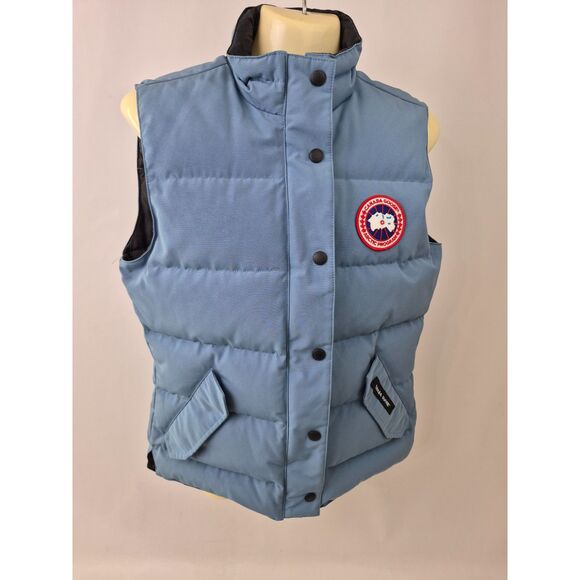 Canada Goose Women's Fabre Ocean Blue Freestyle Down Vest Size Small